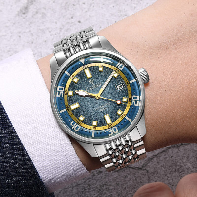 Đồng Hồ Nam Cadisen C8244M1 Chính Hãng Full Box Chống Nước Kính Chống Xước Dây Thép BH 2 Năm Máy Cơ