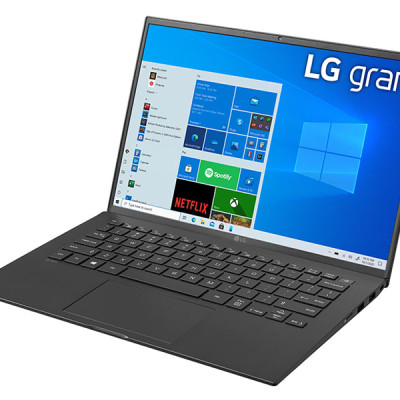 Máy Tính Xách Tay Laptop LG Gram 14Z90P-G.AH75A5 Core i7-1165G7/ RAM 16GB 4266MHz/ M.2(2280) Dual SSD slots - NVME:  512GB/ Intel Iris Xe Graphics / 14.0"(30.2cm) WUXGA (1920*1200) IPS/ / BT 5.1/ Pin 72WHrs/ Obsidian Black/ Win 10/ 999g - Hàng Chính Hãng