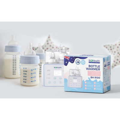 Máy hâm sữa tiệt trùng BioHealth BH9100 thiết kế sang trọng, hâm nóng đều 2 bình tiết kiệm thời gian