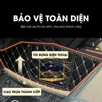 [FORD EVEREST] Thảm Trải Sàn, Lót Sàn Ô Tô 5D 6D Thiết Kế Theo Xe FORD EVEREST 2021 Chống Nước, Không Mùi - MẪU QUẢ TRÁM - Hàng Chính Hãng