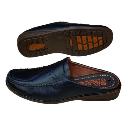 Dép Bít Mũi Nam Da Bò Thật TiTi ĐÔ Cao Cấp GSB2098d