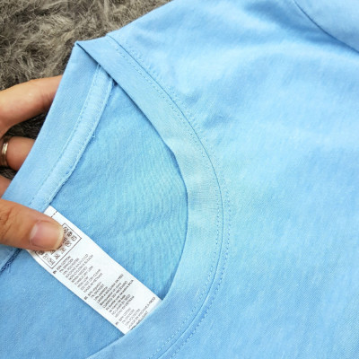 Áo thun nam nữ 80% Cotton Blue08