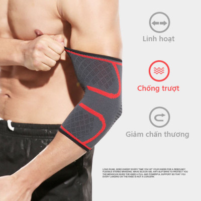 Bảo vệ khuỷu tay Rhino 7546 (1 Đôi) giảm chấn thương khi chơi thể thao, bóng đá, bóng rổ, bóng chuyền - Hàng chính hãng dành cho cả nam và nữ