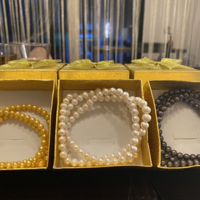 Chuỗi Đeo Cổ Hạt Ngọc Trai 6Li Chuỗi 108 Hạt Ngọc Trai Tự Nhiên Cao Cấp