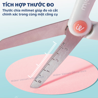 Kéo Thủ Công Cắt Giấy An Toàn Cho Bé An Toàn Mideer Craft Sicrssors