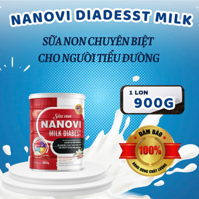 COMBO Mua 3 Tặng 1 Sữa non Nanovi Diabest 900g - Chuyên Biệt Dành Cho Người Tiểu Đường và tặng kèm 1 hộp OMEGA 3-6-9