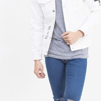 Quần jeans Nam rách gối QJ107 Rách gỗi anh