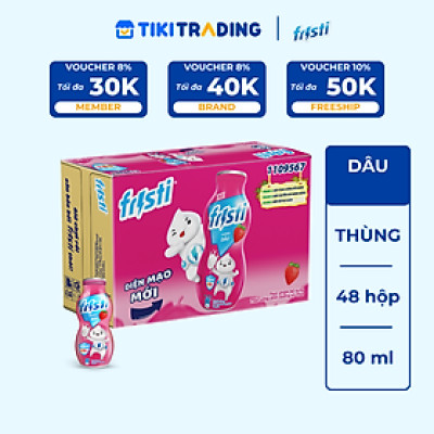 Thùng Fristi Hương Dâu 48x80ml