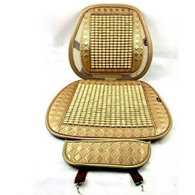 Bộ lót ghế và lưng ôtô có hạt gỗ