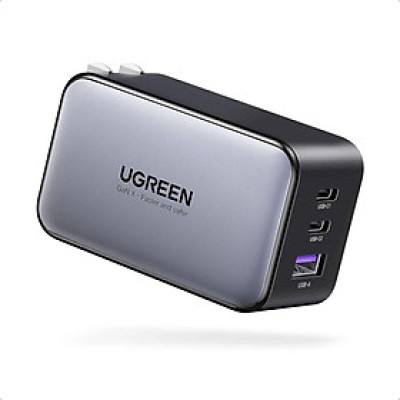 Ugreen 40795 Củ sạc công suất 100W 2 type c + 1 usb A Smart Charger chân cắm EU CD254 Hàng chính hãng