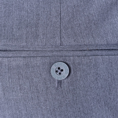 Quần tây nam không ply ống ôm xám trắng Khatoco Q1M578S0-CNGI220-2411-0