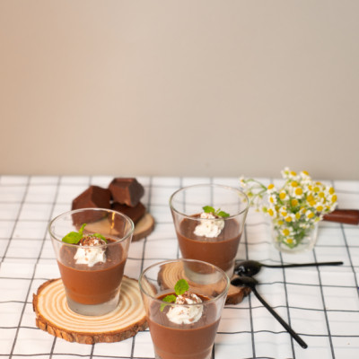 Pudding chocolate Déli - Túi chiết 250gr - chuyên dùng làm topping trà sữa - thơm béo, mềm mại