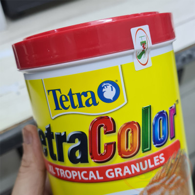 Thức ăn cá TetraColor XL Tropical Granules (Tetra Color) cám chìm tăng màu bể cá cảnh thủy sinh