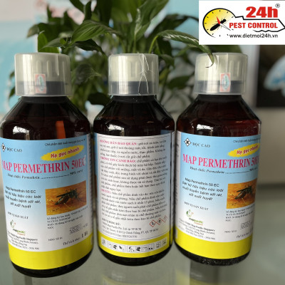 (HÀNG CHUẨN MẪU MỚI ) Thuốc muỗi MAP PERMETHRIN 50EC Diệt trừ hữu hiệu các loài muỗi truyền bệnh sốt rét, sốt xuất huyết