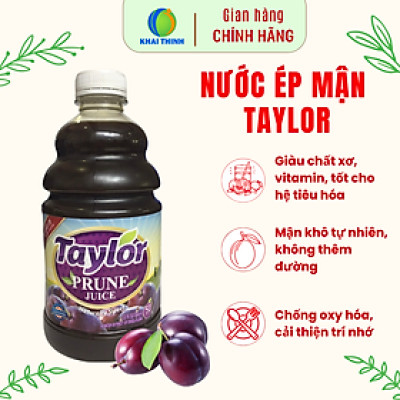 Nước Ép Mận ( Ít Đường ) Tự Nhiên Taylor 946ml Naturally Prune Juice