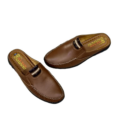 Dép Bít Mũi Nam Da Bò Thật TiTi ĐÔ Cao Cấp GSB20141