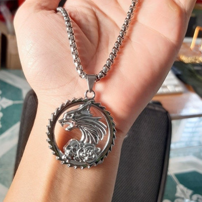 Dây chuyền nam mặt Sói cực cá tính