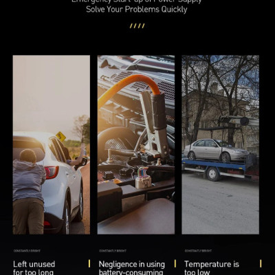 Bộ kích nổ ô tô, xe hơi kiêm pin sạc dự phòng nhãn hiệu Baseus cao cấp CRJS01-01 - Hàng Nhập Khẩu