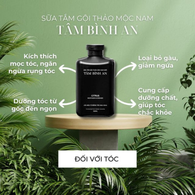  Tắm gội 2in1 Nam (Tâm Bình An) duy nhất đáp ứng các nhu cầu tắm - gội cho phái mạnh - 350ml