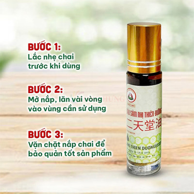 Dầu lăn sâm Nhị Thiên Đường Essential Oil 10ml (01 chai/02 chai/03 chai/04 chai/05 chai/10 chai) - Hàng chính hãng