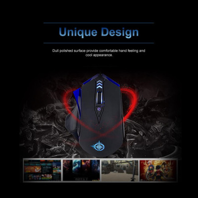 Chuột chơi game có dây MAGIC-REFINER MG4, 4000DPI Đèn nền LED có thể điều chỉnh cho máy tính xách tay PC