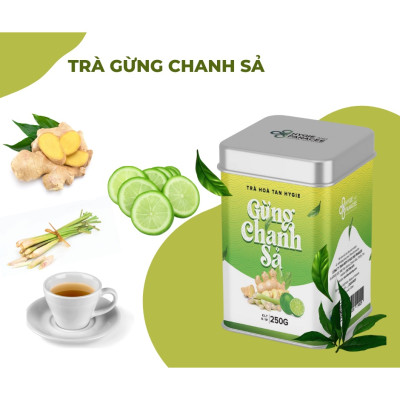 Trà Gừng Chanh Sả Hygie 250g tăng sức đề kháng, detox cơ thể