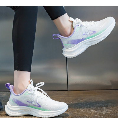 Giày thể thao nữ, giày chạy bộ đế êm nhẹ, thoáng khí đế cao su đúc, chống trơn trượt hạn chế mòn  – GNU2082