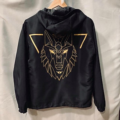 ÁO KHOÁC DÙ NAM NỮ 2 LỚP - ÌN HÌNH SÓI MẠNH MẼ , SẮC NÉT