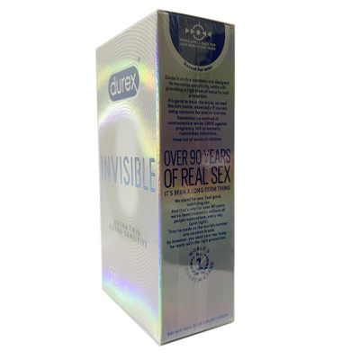 Bcs Durex Invisible Extra Sensitive - 10s - Siêu Mỏng - Nhập Khẩu Thái Lan