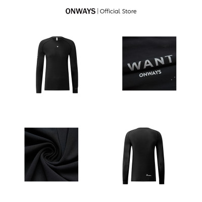 ONWAYS Áo Thun Thể Thao Nam Tay Dài Siêu Co Giãn, Kháng Khuẩn, Nhanh Khô PETER LONG SLEEVE T-SHIRT M5231