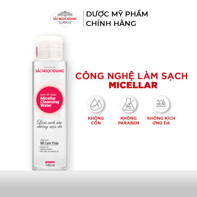 Nước Tẩy Trang Sắc Ngọc Khang 145ml giúp làm sạch bã nhờn, dầu thừa từ tinh chất thiên nhiên