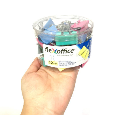 Kẹp Bướm Màu 32mm FO-DCC04