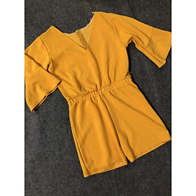 Jum nữ phối quần dáng dài lệch vai sang chảnh QC