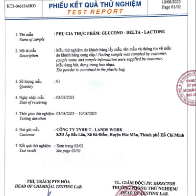 1kg đường nho Pháp tạo đông tào phớ đậu hũ ngon béo (Chiết từ bao 25kg) glucono delta lactone