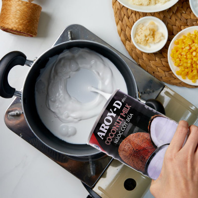 Nước Cốt Dừa Aroy-D 400ml - Nhập Khẩu Thái Lan | Aroy-D Coconut Milk 400ml