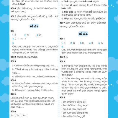 Bộ Đề Ôn Luyện Và Kiểm Tra Tiếng Việt 3 - MEGA