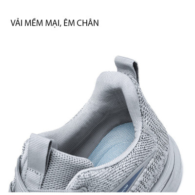 Giày thể thao nữ, giày chạy bộ đế êm nhẹ, thoáng khí đế cao su đúc, chống trơn trượt hạn chế mòn  – GNU1004A