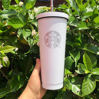 Cốc giữ nhiệt 750ml nhiều mầu lõi INOX 304 kèm ống hút