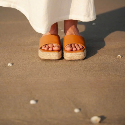 Dép Cói Đế Xuồng FTW003BRONZE thời trang thiết kế Hity