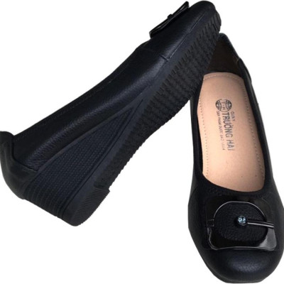 Giày nữ Trường Hải đế xuồng da bò cao cấp  DX218