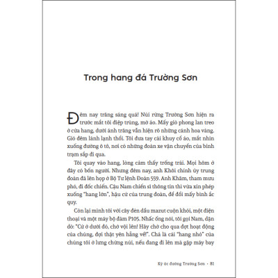 Ký ức đường Trường Sơn