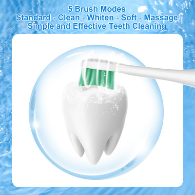 Máy tăm nước kết hợp bàn chải điện 2 in 1 H2Ofloss HF-S01 - Hàng chính hãng