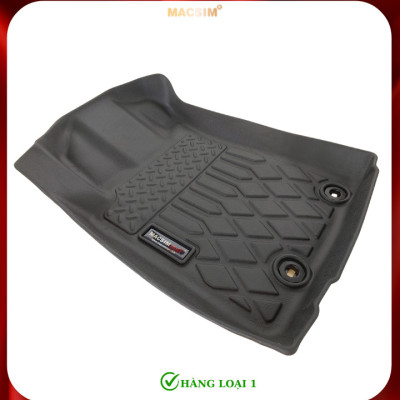 Thảm lót sàn sd Toyota Rush 2017 - nay Nhãn hiệu Macsim chất liệu nhựa TPE cao cấp màu đen