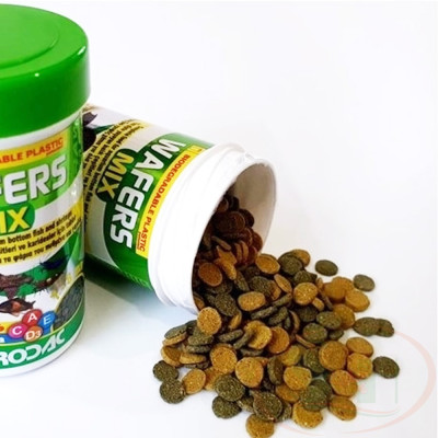 Thức ăn cá Prodac Wafers Mix chìm tầng đáy viên tảo cá chuột pleco bể tép thủy sinh
