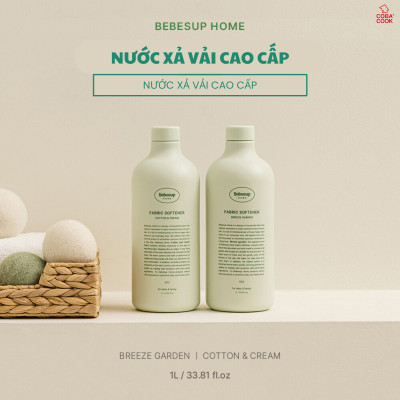 Combo Nước Giặt Xả Quần Áo Không Gây Kích Ứng Da Nhập Khẩu Hàn Quốc Bebesup