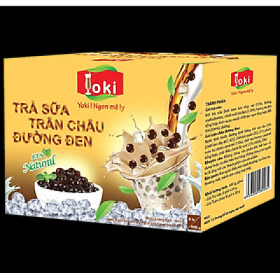 Trà sữa trân châu đường đen Yoki 400g