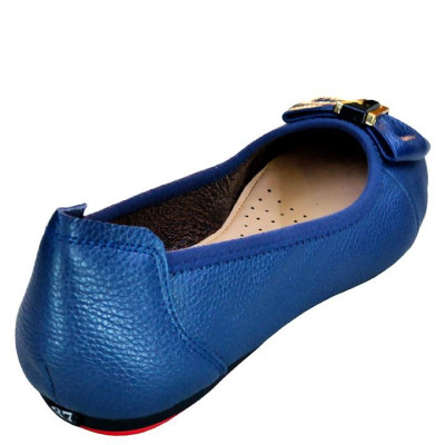 Giày Nữ Búp Bê Đế Bệt Da Bò Thật TiTi ĐÔ Cao Cấp GBBN2047d