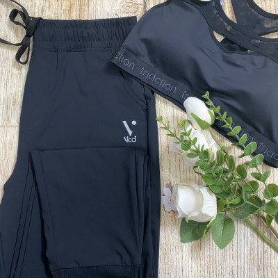 Quần thể thao nữ bo gấu Vicci QG.02 vải siêu mịn, siêu nhẹ, co giãn 4 chiều