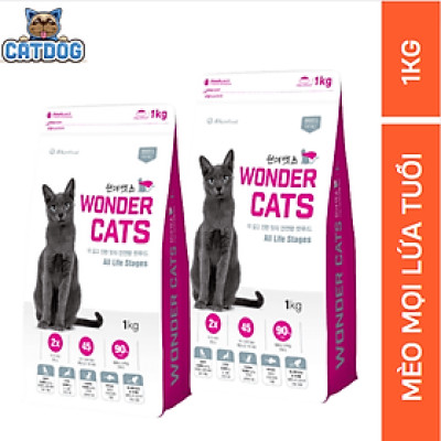 [DATE MỚI/ 5KG] [WONDER CATS] - THỨC ĂN HẠT QUỐC DÂN THƠM NGON, BỔ DƯỠNG CHO MÈO MỌI LỨA TUỔI - THƯƠNG HIỆU HÀN QUỐC.