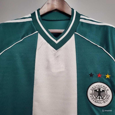 Áo Bóng Đá Retro Tuyển Đức 1998 - Sân Khách bản cao cấp vải Cotton Polyester